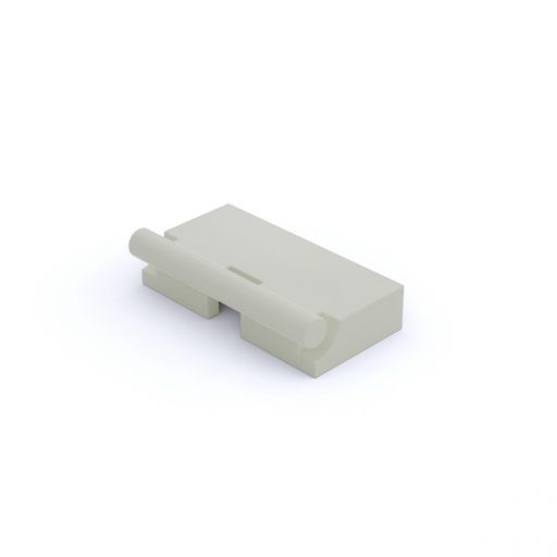 Placa bisagra macho 1x2