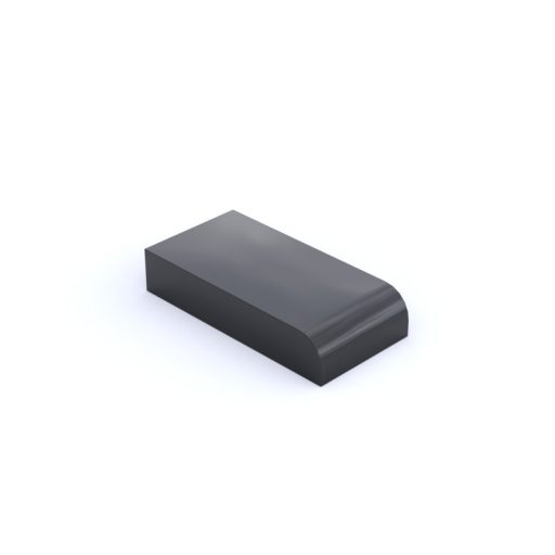 Placa lisa 1x2  c/radio