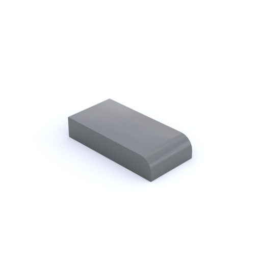 Placa lisa 1x2  c/radio