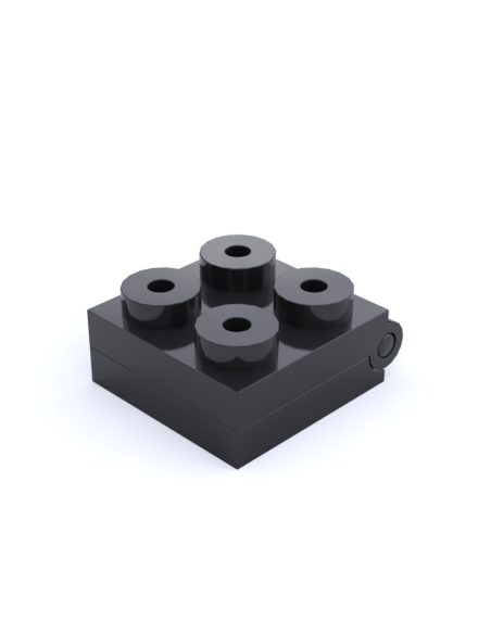 Placa bisagra 4 ptos. macho-hembra Placa bisagra 4 ptos. macho-hembra