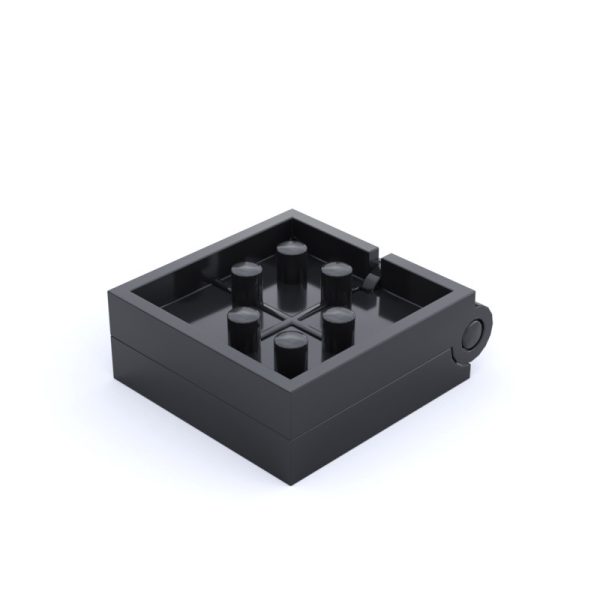 Placa bisagra 4 ptos. hembra-hembra