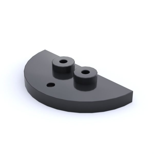 Placa semicircular 4 ptos. Placa semicircular 4 ptos.