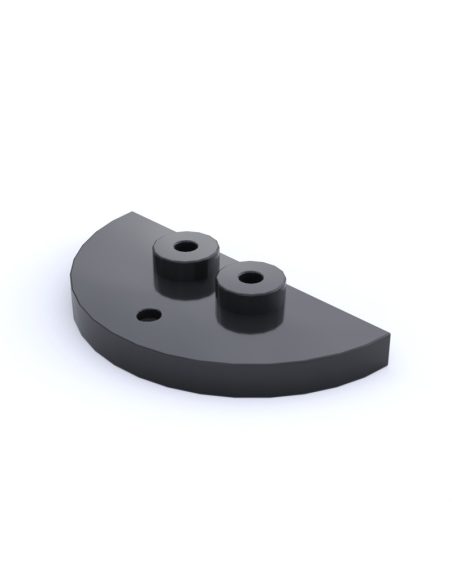 Placa semicircular 4 ptos.