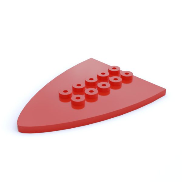 Placa de proa 6 ptos.