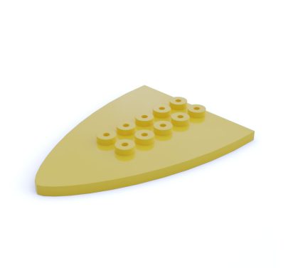 Placa de proa 6 ptos.