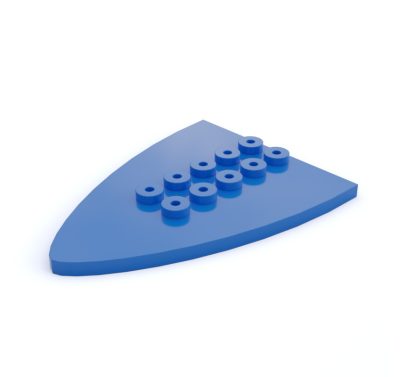 Placa de proa 6 ptos.