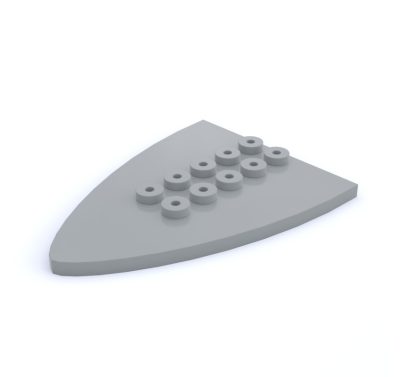 Placa de proa 6 ptos.