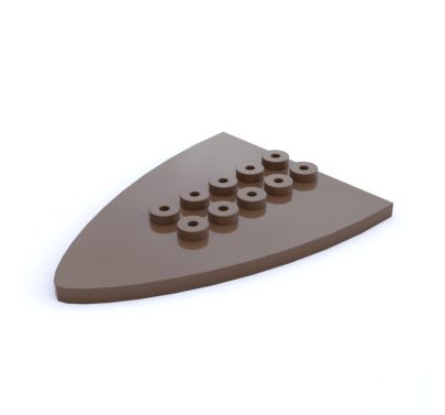 Placa de proa 6 ptos.