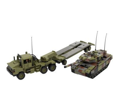Leopard 2 A6 + Transporte pesado
