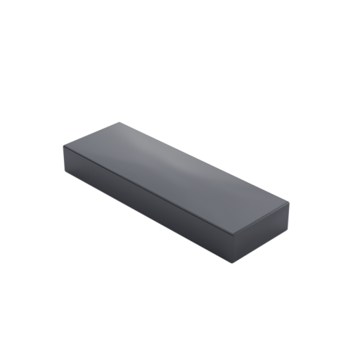 Placa lisa 1x3