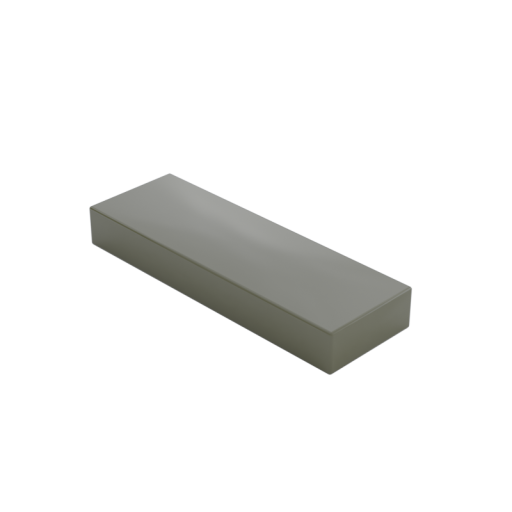 Placa lisa 1x3