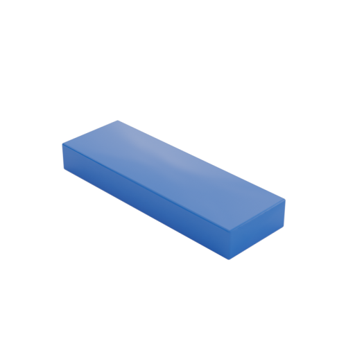 Placa lisa 1x3