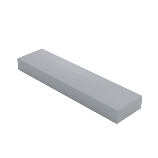 Placa lisa 1x4
