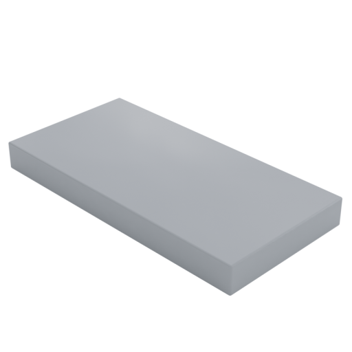 Placa lisa 2x4