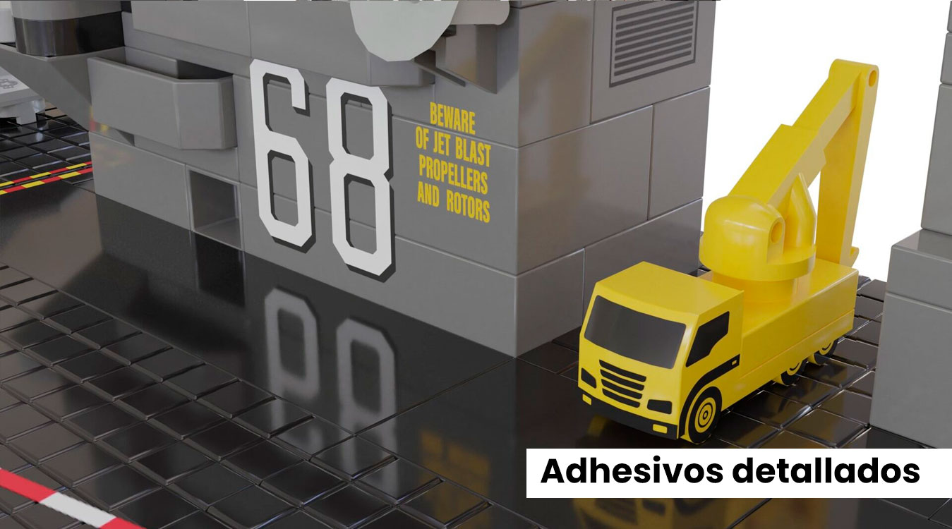 Adhesivos detallados